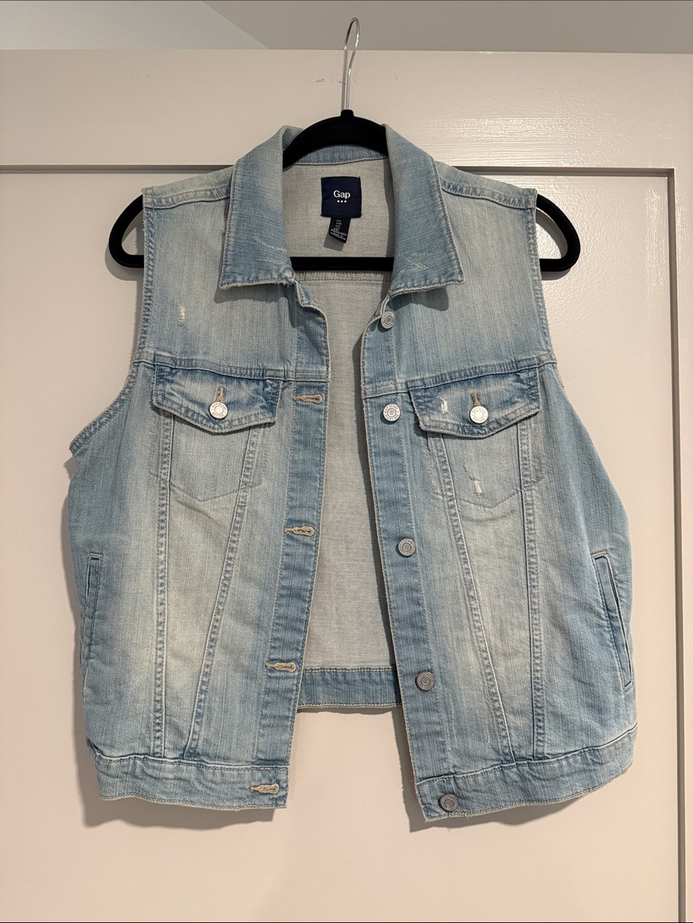 GAP Light Blue Denim Vest